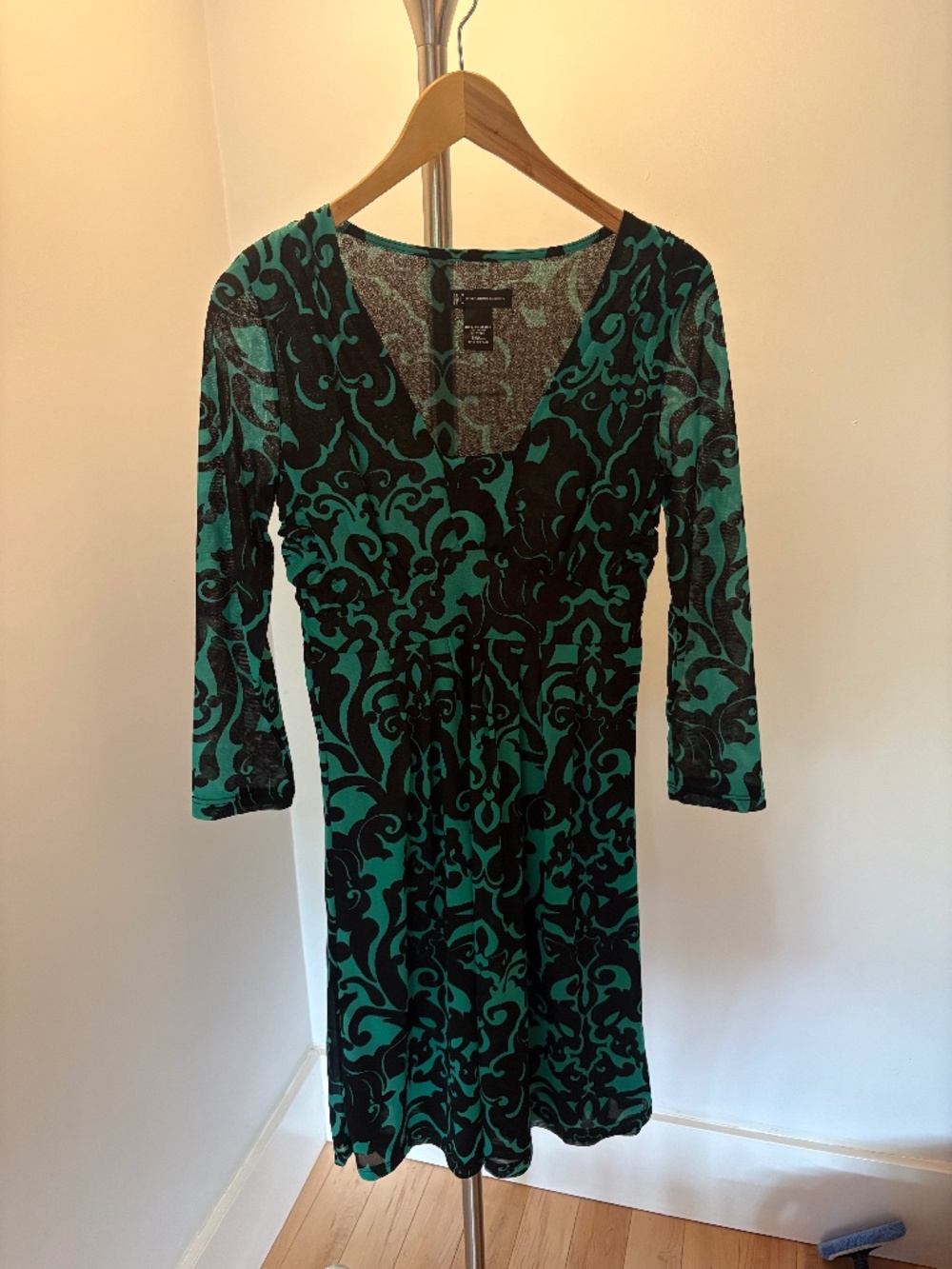INC & International Concepts Green & Black Dress
